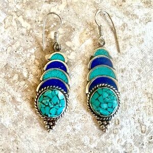Turquoise Sterling Silver Earrings